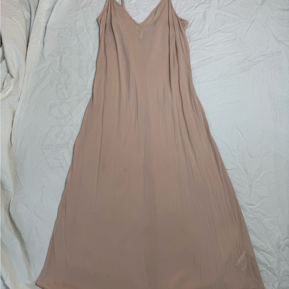 Elegant Tan Slip Dress
